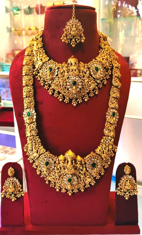 South Indian Temple Bridal Set Design 2 (Full Set)