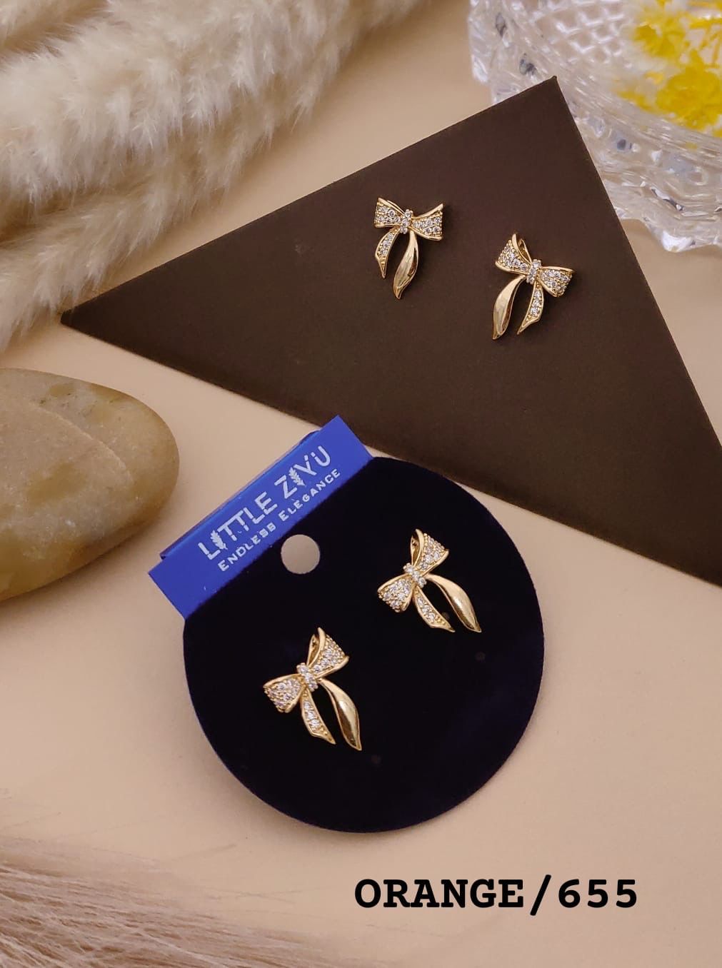 Bow Littleziyu CZ Earring