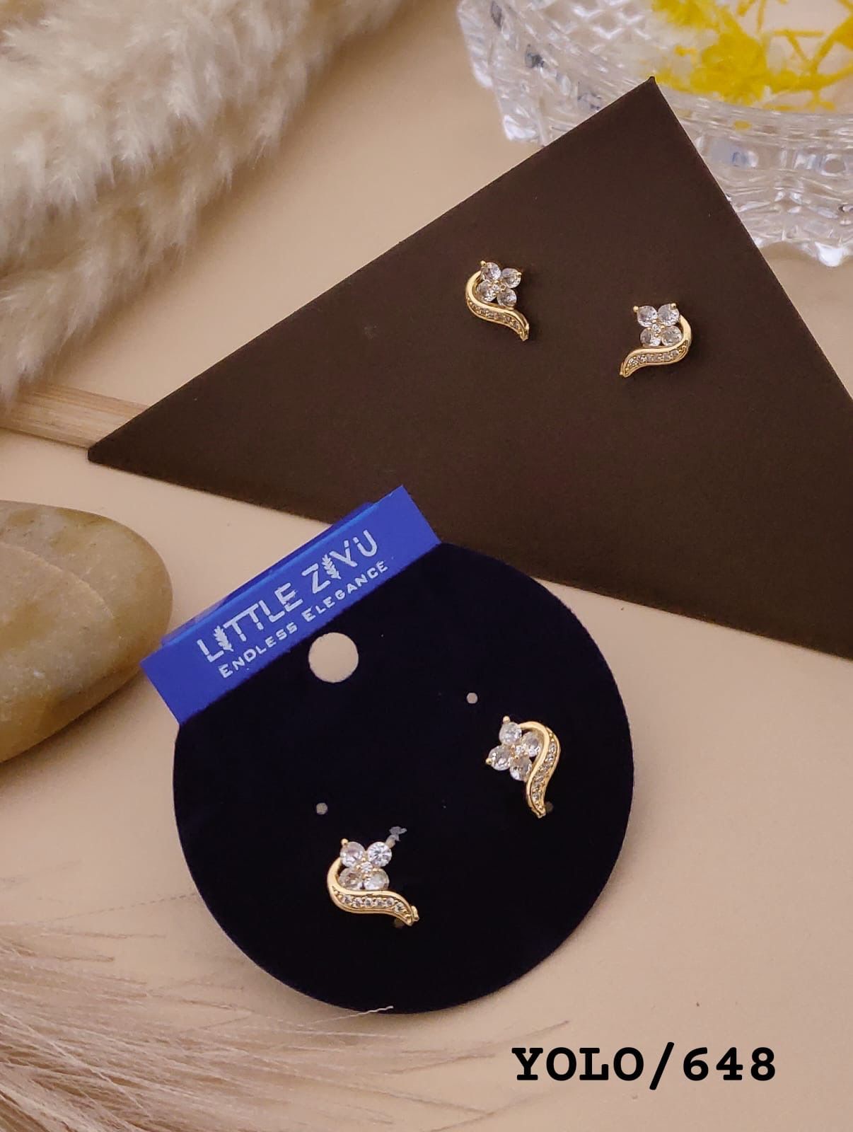 Little Flower - CZ Earring