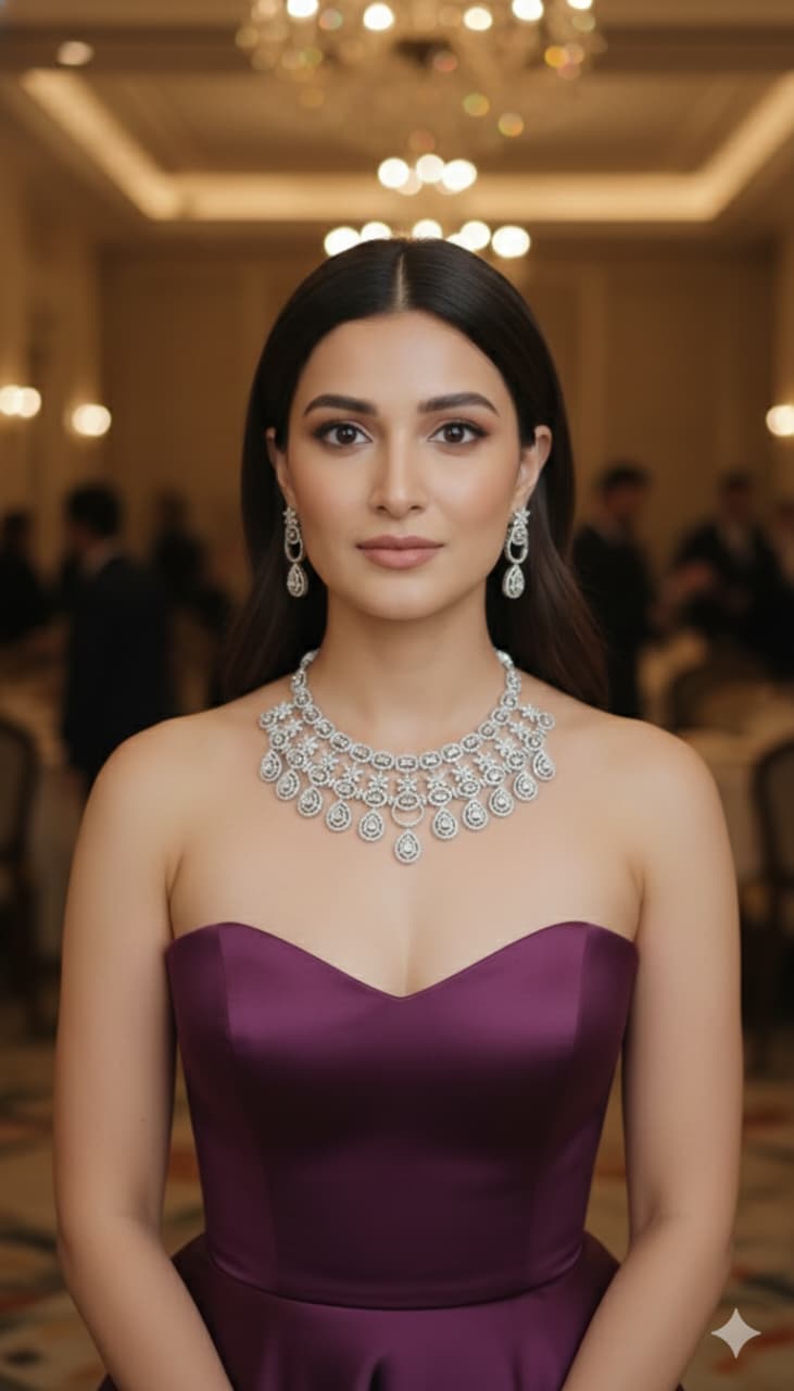 Premium Quality American Diamond Necklace party wear