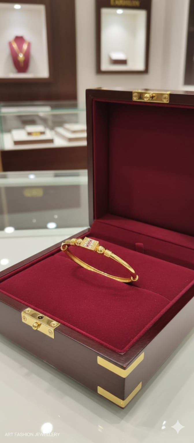 Swara 22k Gold Plated Kada/Bangle