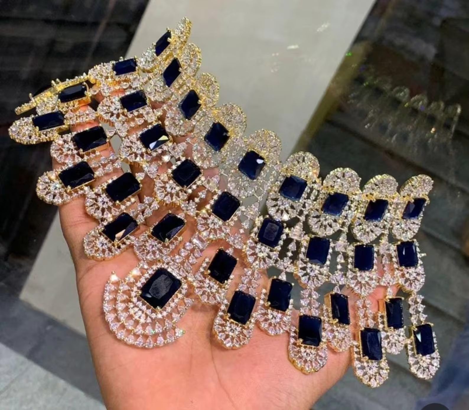 American Diamonds Kiara Advani bridal set