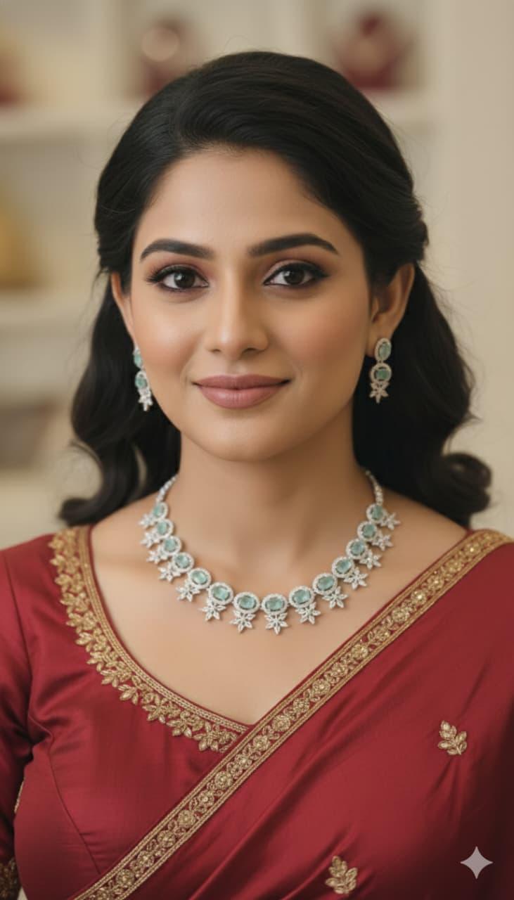 Premium Quality American Diamond Necklace