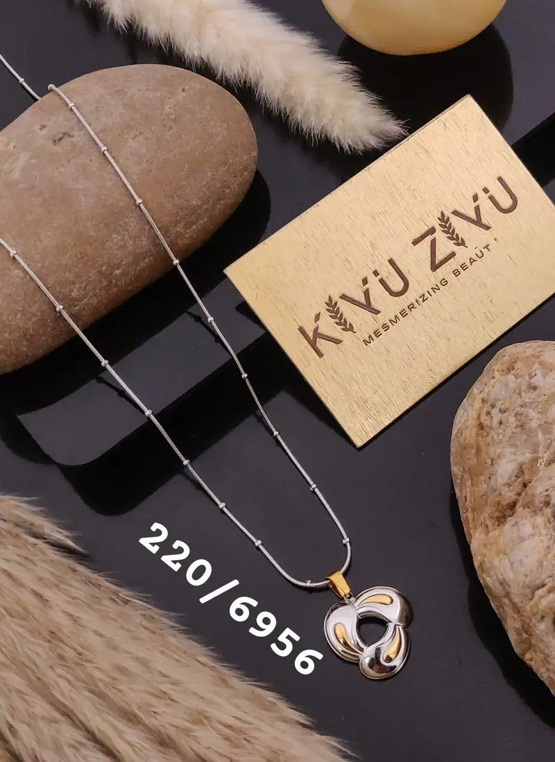 Two-tone intertwined pendant Chain