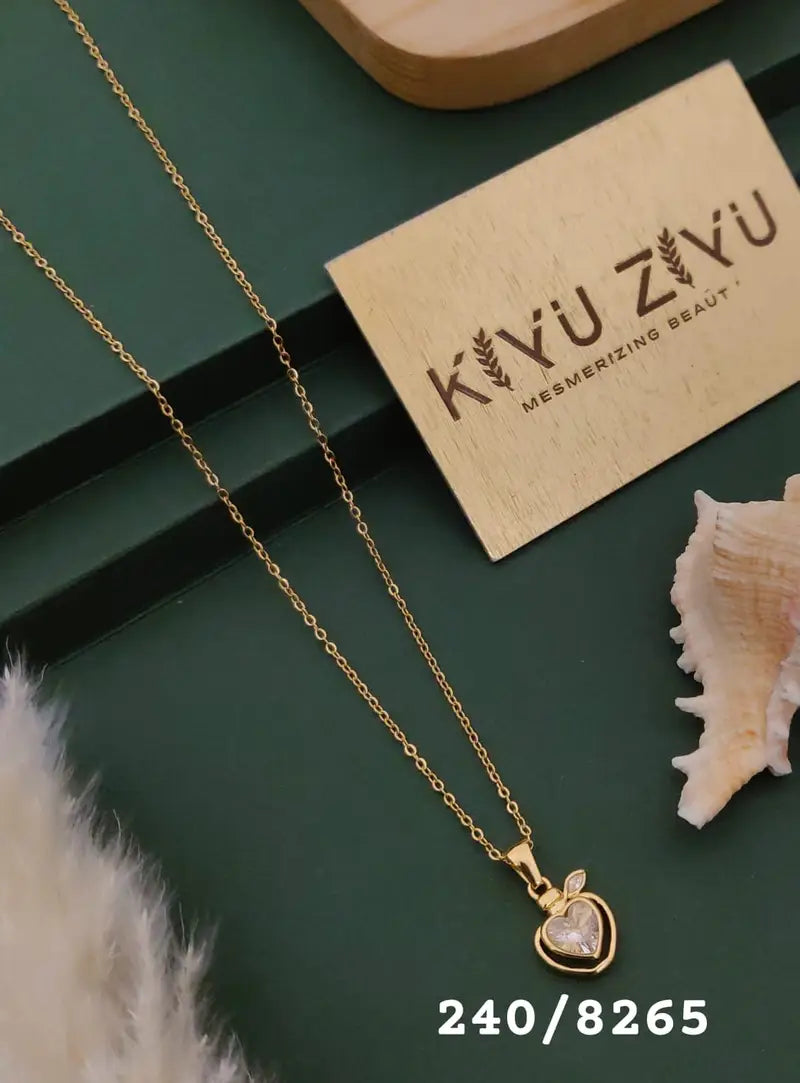 Mesmerize Heart Pendant with Chain