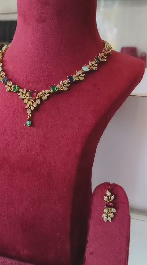 American Diamond CZ Necklace