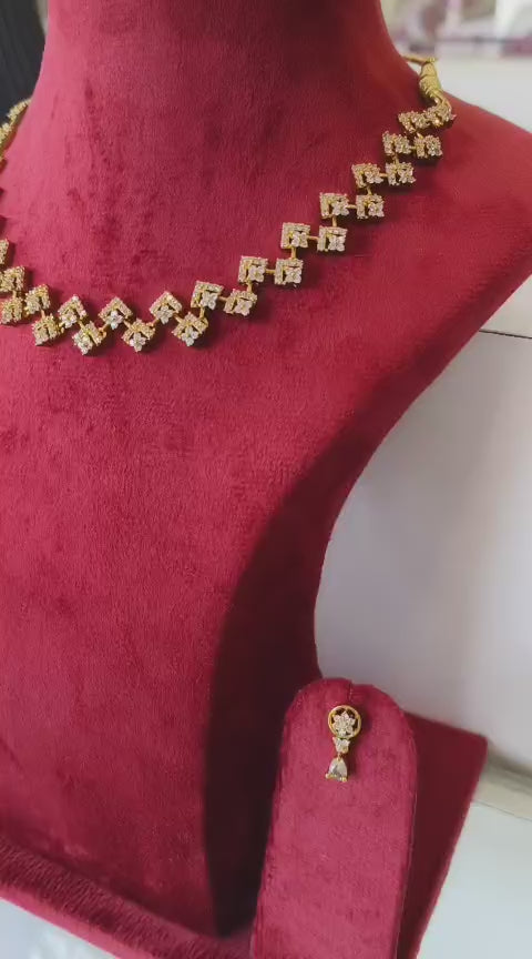 American Diamond CZ Necklace