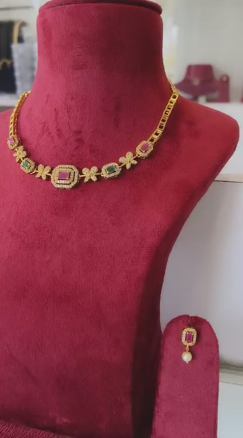 American Diamond CZ Necklace