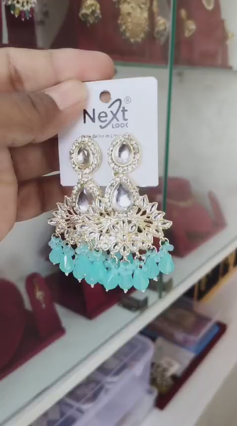 Beautiful Kundan Stone Dangle Earring