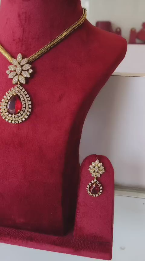 American Diamond CZ Necklace