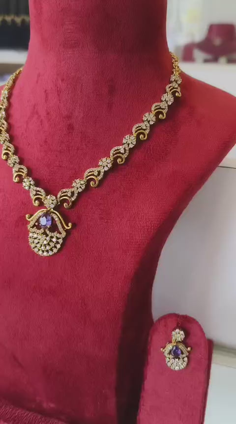 American Diamond CZ Necklace