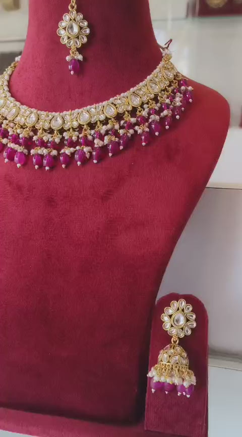 Kundan / Masonite Beads Necklace